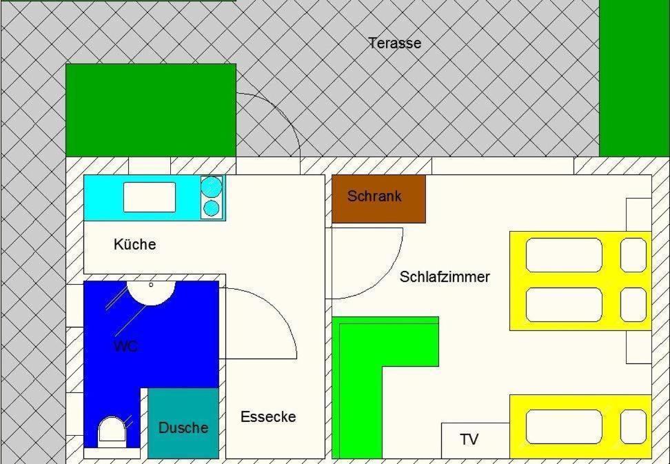 Kalle Fuer 2 Personen Und Terrasse Apartment Kuehlungsborn